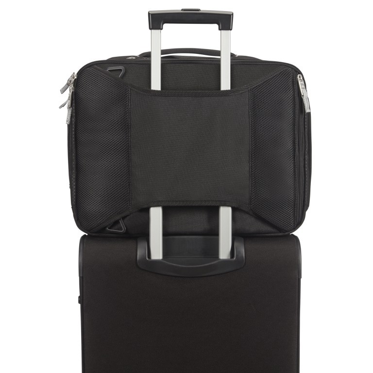 Rucksack / Bordtasche Sonora 3-Way Shoulder Bag Expandable mit Laptopfach 15.6 Zoll Black, Farbe: schwarz, Marke: Samsonite, EAN: 5400520015372, Bild 6 von 14