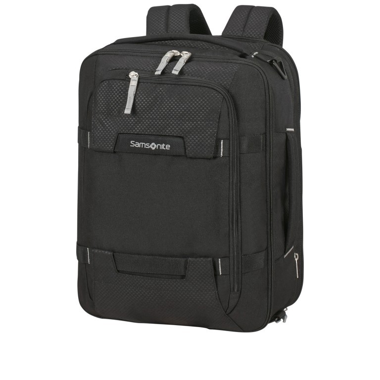 Rucksack / Bordtasche Sonora 3-Way Shoulder Bag Expandable mit Laptopfach 15.6 Zoll Black, Farbe: schwarz, Marke: Samsonite, EAN: 5400520015372, Bild 10 von 14