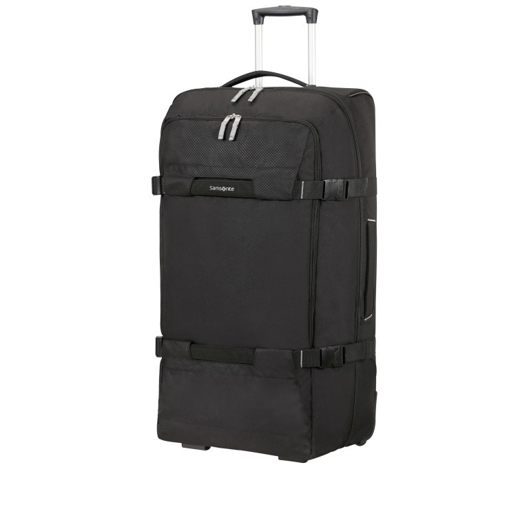 Reisetasche Sonora Duffle Wheels 82 mit zwei Rollen Black, Farbe: schwarz, Marke: Samsonite, EAN: 5400520015570, Abmessungen in cm: 44x82x31, Bild 2 von 8