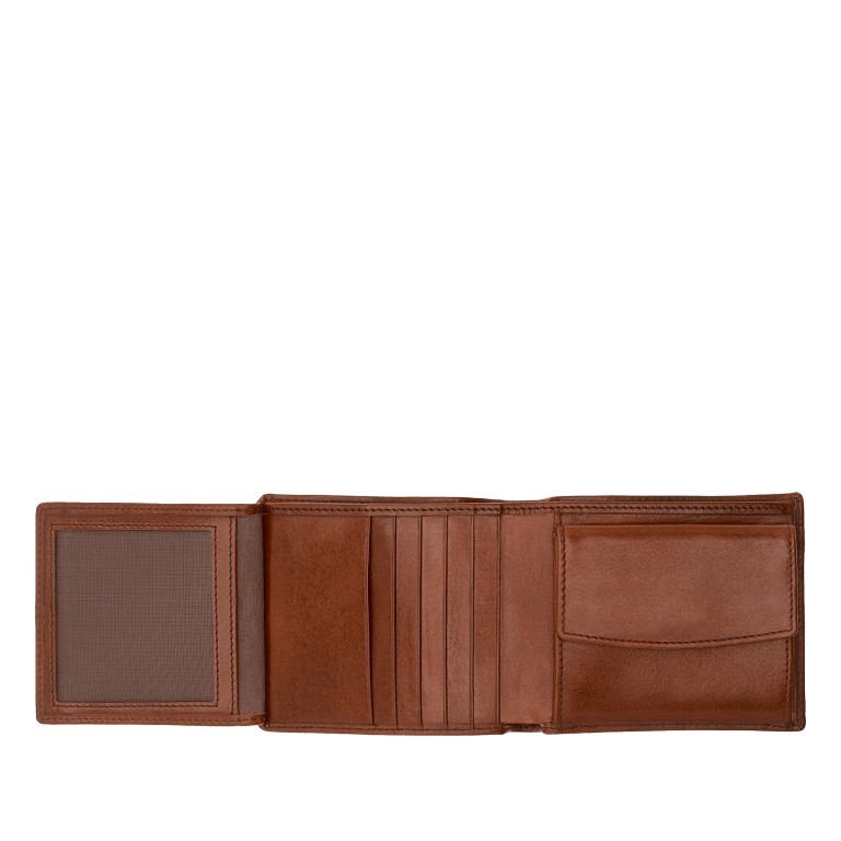 Geldbörse Story Uomo Marrone, Farbe: cognac, Marke: The Bridge, EAN: 8033748004995, Abmessungen in cm: 11x10.5x2.5, Bild 3 von 3