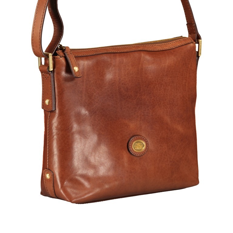 Beuteltasche Story Donna Marrone, Farbe: cognac, Marke: The Bridge, EAN: 8033748191046, Abmessungen in cm: 26x22x9, Bild 2 von 6