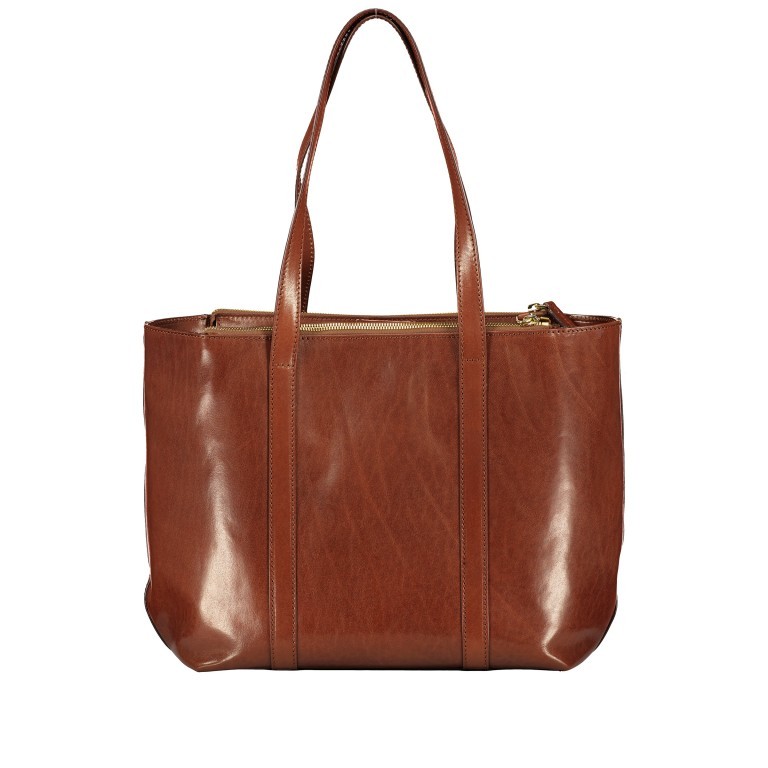 Shopper Story Donna Marrone, Farbe: cognac, Marke: The Bridge, EAN: 8033748494123, Abmessungen in cm: 30x28x13, Bild 3 von 5