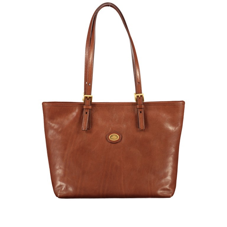 Shopper Story Donna Marrone, Farbe: cognac, Marke: The Bridge, EAN: 8033748044830, Abmessungen in cm: 32x27x10, Bild 1 von 5