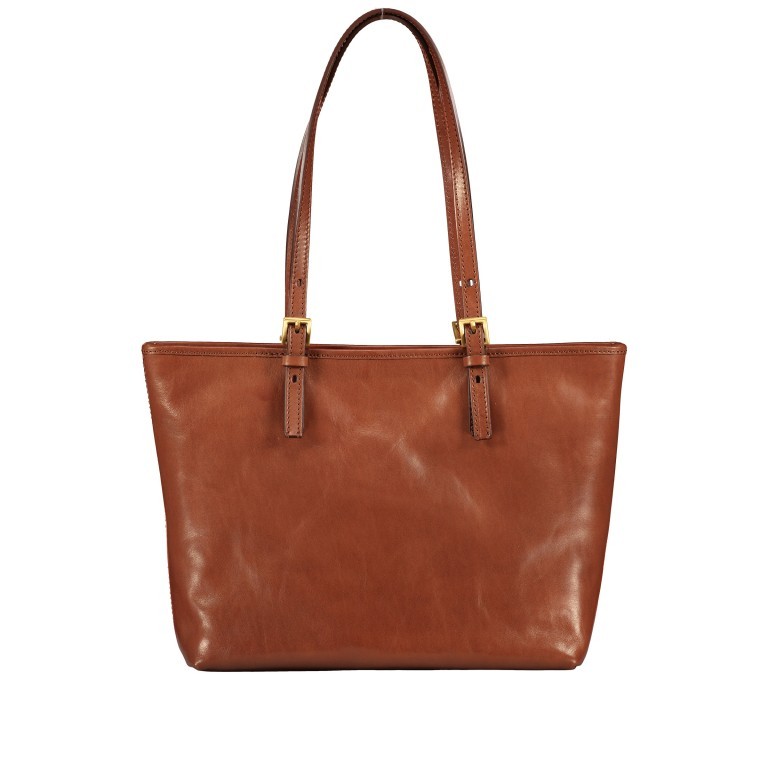 Shopper Story Donna Marrone, Farbe: cognac, Marke: The Bridge, EAN: 8033748044830, Abmessungen in cm: 32x27x10, Bild 3 von 5