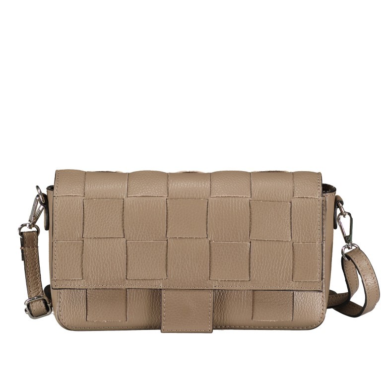 Umhängetasche Taupe, Farbe: taupe/khaki, Marke: Hausfelder Manufaktur, EAN: 4065646006027, Abmessungen in cm: 26x16x6, Bild 1 von 7
