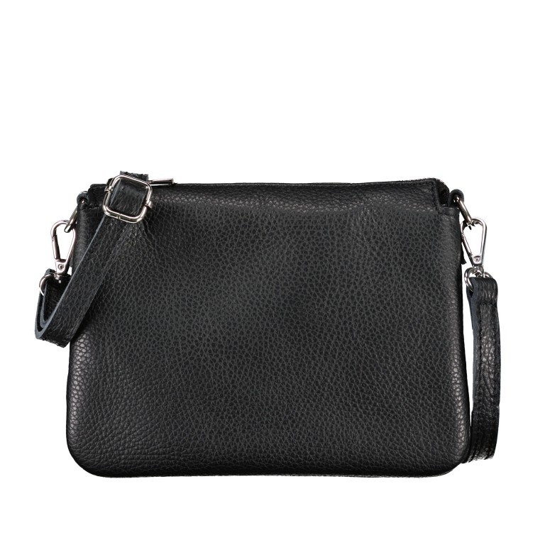 Umhängetasche Schwarz, Farbe: schwarz, Marke: Hausfelder Manufaktur, EAN: 4065646005990, Abmessungen in cm: 22x16.5x4.5, Bild 1 von 6