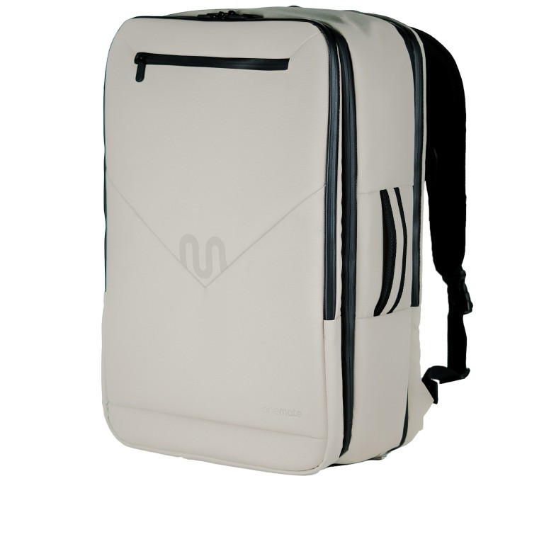 Rucksack / Reisetasche Travel Backpack Ultimate mit Laptopfach 17.3 Zoll Volumen 40 Liter Grau, Farbe: grau, Marke: Onemate, EAN: 8720648099014, Abmessungen in cm: 36x56x20, Bild 2 von 21