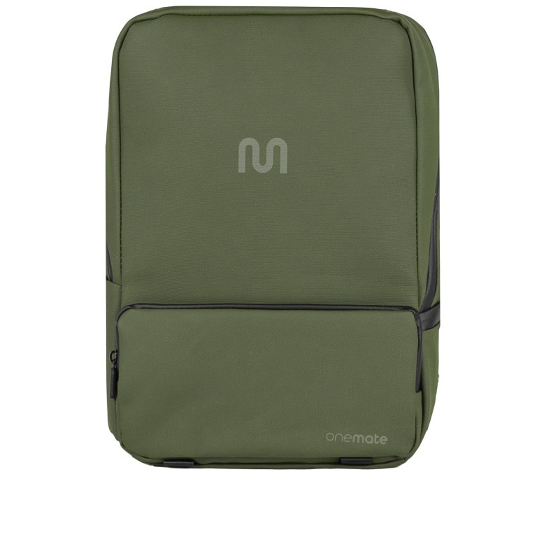 Rucksack Backpack Mini mit Laptopfach 14 Zoll Volumen 15.0 Liter Grün, Farbe: grün/oliv, Marke: Onemate, EAN: 8720648099069, Abmessungen in cm: 25x37x15, Bild 1 von 7
