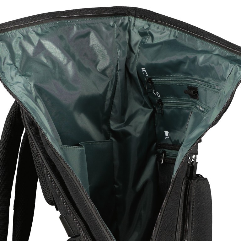 Rucksack Helsinki Backpack Courier mit Laptopfach 15 Zoll Black, Farbe: schwarz, Marke: Jost, EAN: 4025307766882, Bild 8 von 10