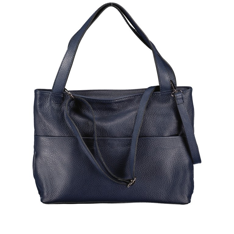 Handtasche Dollaro Dunkelblau, Farbe: blau/petrol, Marke: Hausfelder Manufaktur, EAN: 4065646006546, Abmessungen in cm: 31x25x12, Bild 1 von 9