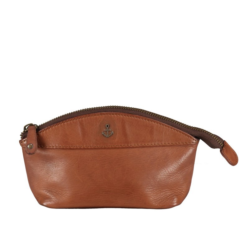 Kosmetiktasche Anchor-Love Fiorella B3.1119 Charming Cognac, Farbe: cognac, Marke: Harbour 2nd, EAN: 4046478031494, Abmessungen in cm: 15x11.5x4, Bild 1 von 4