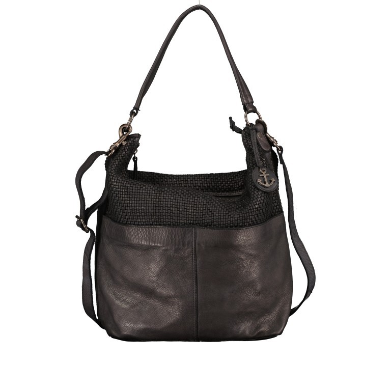 Beuteltasche Soft-Weaving Antonia SW.10501 Dark Ash, Farbe: anthrazit, Marke: Harbour 2nd, EAN: 4046478051812, Abmessungen in cm: 41x36.5x14, Bild 1 von 9