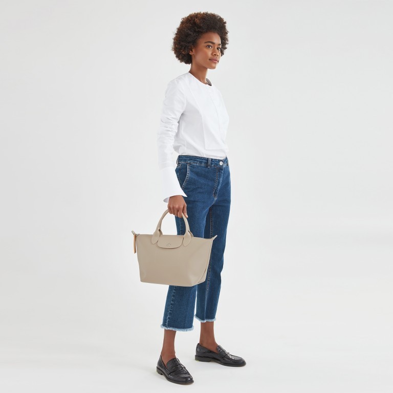 Handtasche Le Pliage City Handtasche S mit Schulterriemen Sand, Farbe: beige, Marke: Longchamp, EAN: 3597922151301, Abmessungen in cm: 25x23x16, Bild 4 von 5