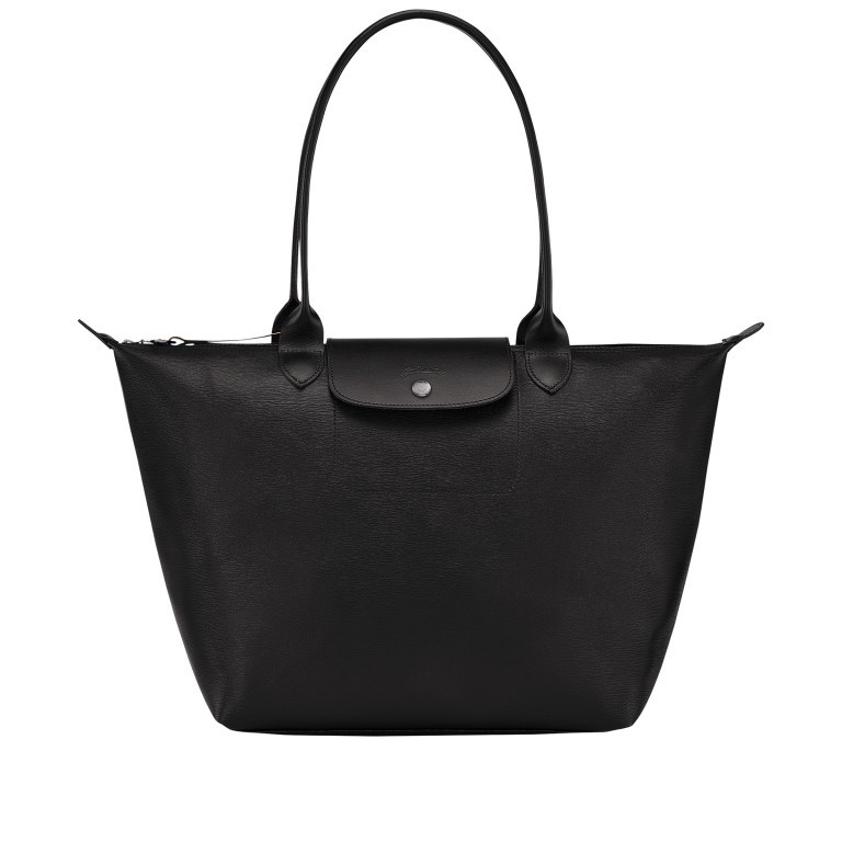 Shopper Le Pliage City Shopper L Schwarz, Farbe: schwarz, Marke: Longchamp, EAN: 3597922150588, Abmessungen in cm: 31x30x19, Bild 1 von 4