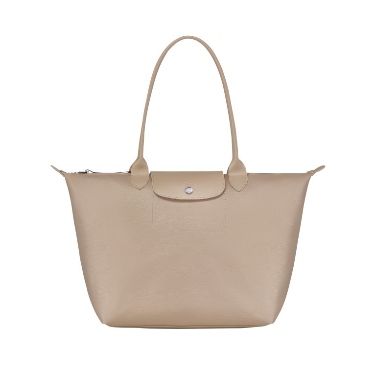 Shopper Le Pliage City Shopper L Sand, Farbe: beige, Marke: Longchamp, EAN: 3597922150649, Abmessungen in cm: 31x30x19, Bild 1 von 4