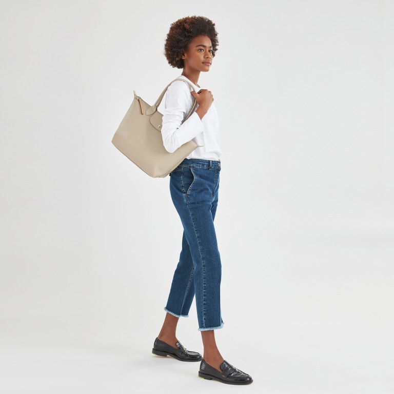 Shopper Le Pliage City Shopper S Sand, Farbe: beige, Marke: Longchamp, EAN: 3597922150564, Abmessungen in cm: 28x26.5x15.5, Bild 4 von 5