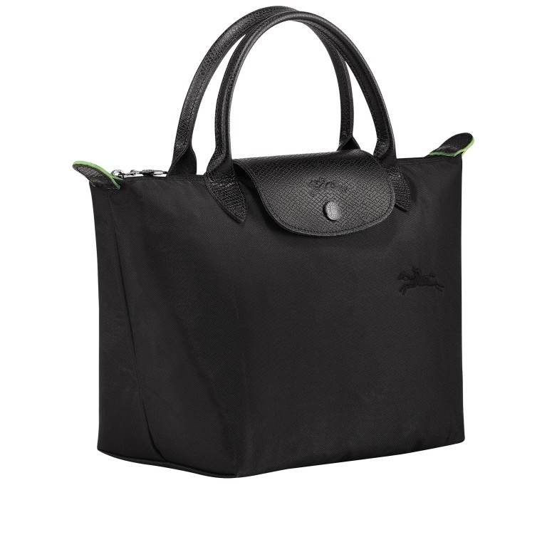 Handtasche Le Pliage Green Handtasche S Schwarz, Farbe: schwarz, Marke: Longchamp, EAN: 3597922084807, Abmessungen in cm: 23x22x14, Bild 2 von 5