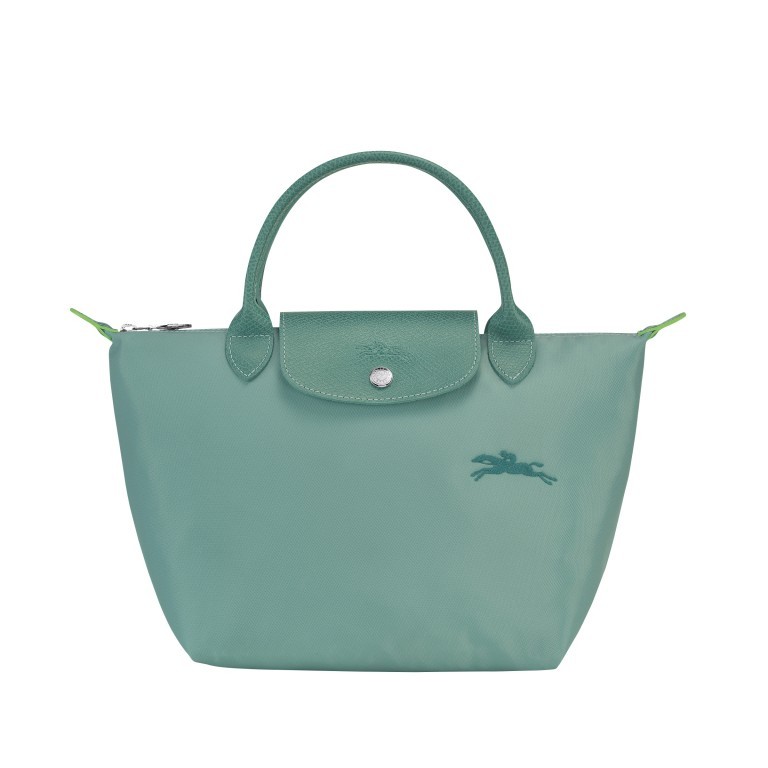 Handtasche Le Pliage Green Handtasche S Türkis, Farbe: grün/oliv, Marke: Longchamp, EAN: 3597922140763, Abmessungen in cm: 23x22x14, Bild 1 von 5