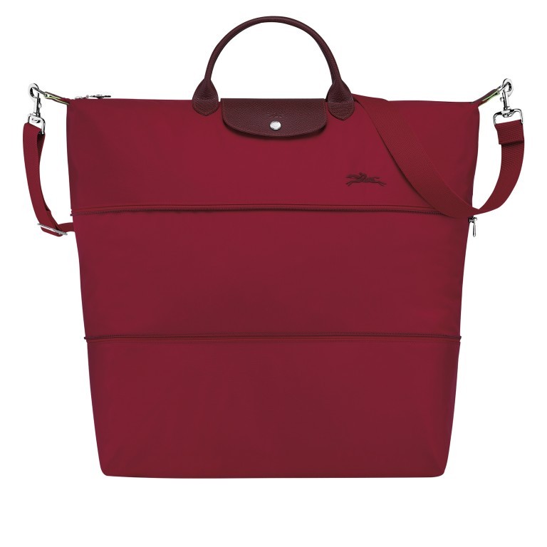 Reisetasche Le Pliage Green erweiterbar Rot, Farbe: rot/weinrot, Marke: Longchamp, EAN: 3597922086047, Bild 1 von 6