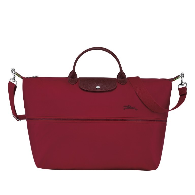 Reisetasche Le Pliage Green erweiterbar Rot, Farbe: rot/weinrot, Marke: Longchamp, EAN: 3597922086047, Bild 6 von 6