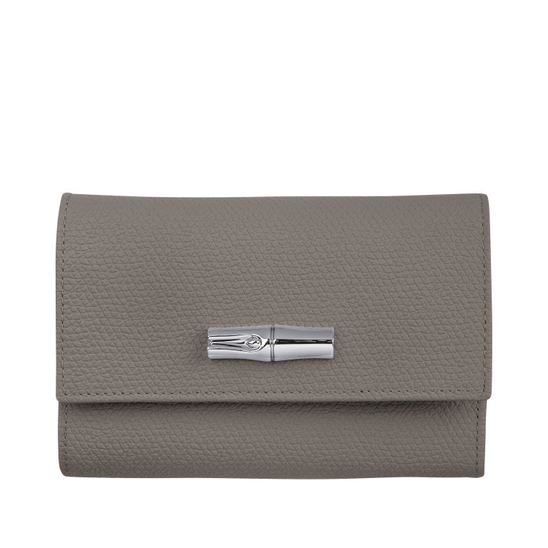 Geldbörse Roseau HPN-3253 Grau, Farbe: grau, Marke: Longchamp, EAN: 3597922090525, Abmessungen in cm: 14x10x4, Bild 1 von 2