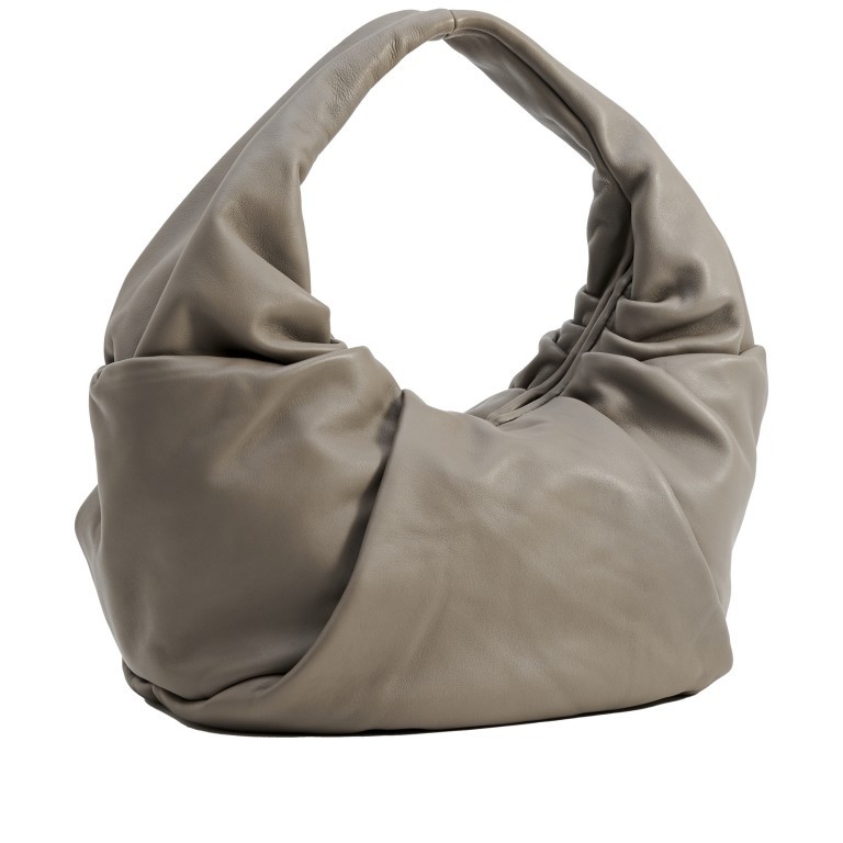 Beuteltasche Soft Volume Greta Silky Leather Taupe Brown, Farbe: taupe/khaki, Marke: Les Visionnaires, EAN: 4260711670107, Abmessungen in cm: 51x48x20, Bild 2 von 7