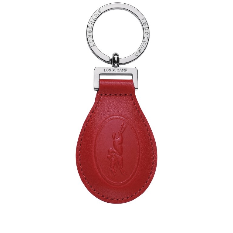 Schlüsselanhänger Le Foulonné Rot, Farbe: rot/weinrot, Marke: Longchamp, EAN: 3597921832041, Abmessungen in cm: 4.7x12.5x0.7, Bild 1 von 1
