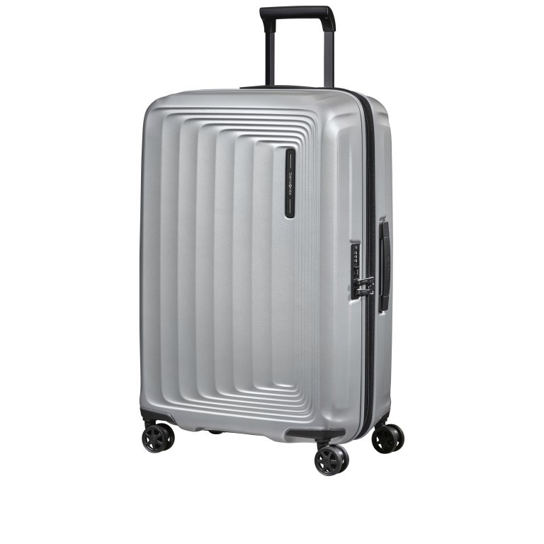 Koffer Nuon Spinner 69 erweiterbar Matt Silver, Farbe: grau, Marke: Samsonite, EAN: 5400520095640, Abmessungen in cm: 45x69x28, Bild 2 von 17