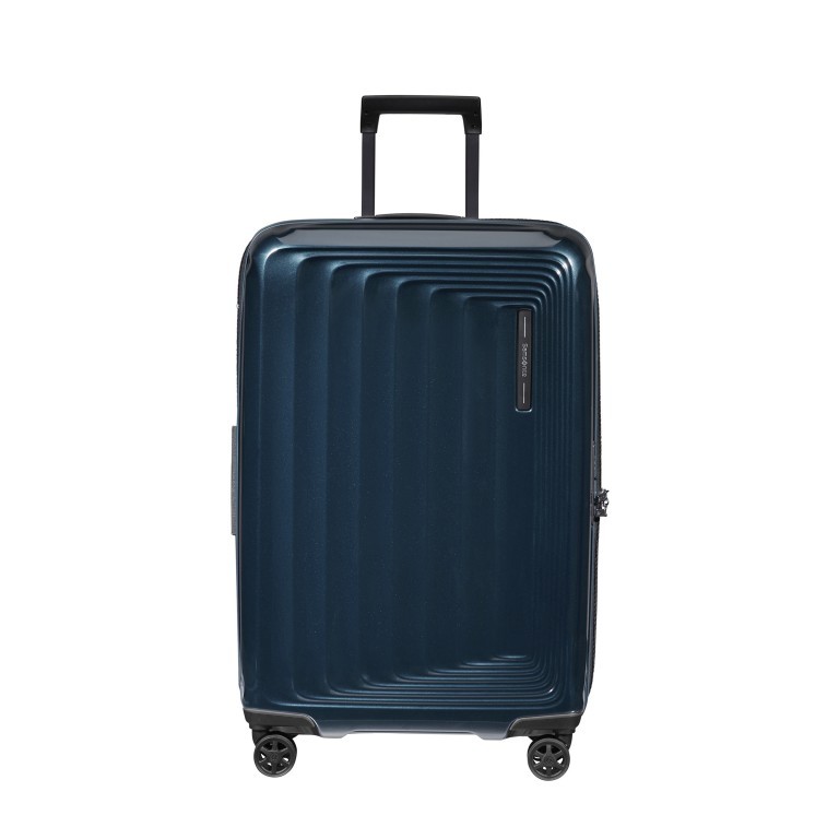 Koffer Nuon Spinner 69 erweiterbar Metallic Dark Blue, Farbe: blau/petrol, Marke: Samsonite, EAN: 5400520078322, Abmessungen in cm: 45x69x28, Bild 1 von 17