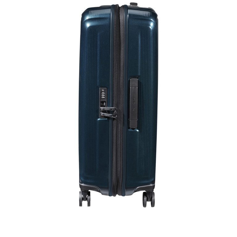 Koffer Nuon Spinner 69 erweiterbar Metallic Dark Blue, Farbe: blau/petrol, Marke: Samsonite, EAN: 5400520078322, Abmessungen in cm: 45x69x28, Bild 3 von 17