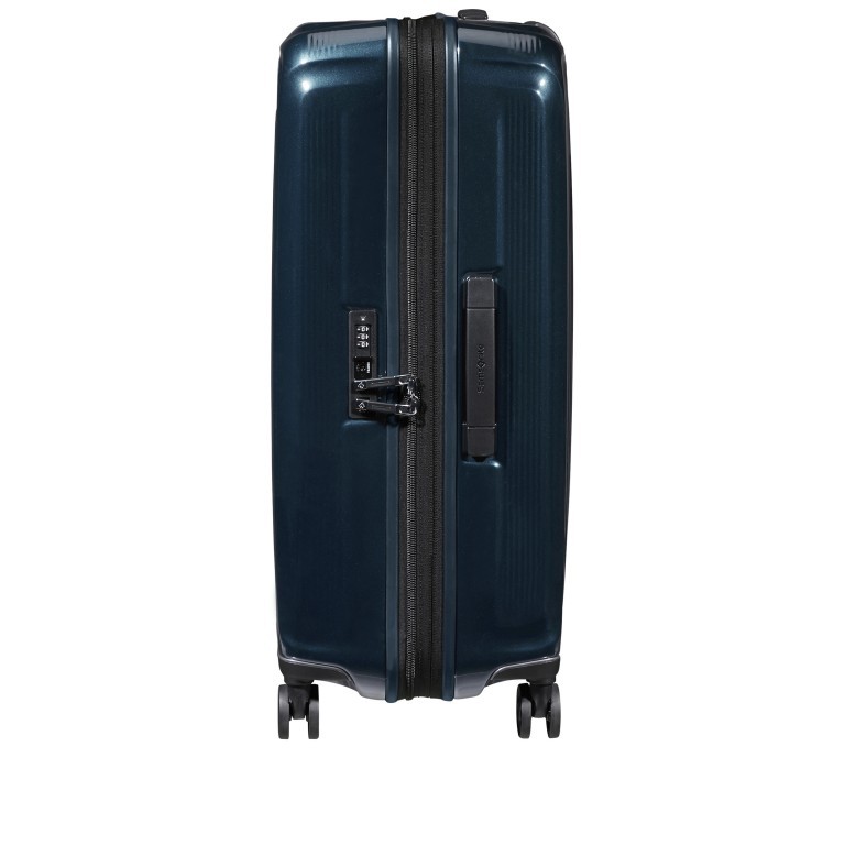 Koffer Nuon Spinner 69 erweiterbar Metallic Dark Blue, Farbe: blau/petrol, Marke: Samsonite, EAN: 5400520078322, Abmessungen in cm: 45x69x28, Bild 4 von 17
