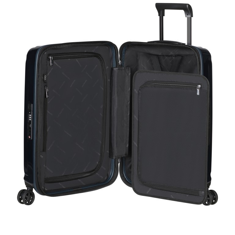 Koffer Nuon Spinner 55 erweiterbar Metallic Dark Blue, Farbe: blau/petrol, Marke: Samsonite, EAN: 5400520078308, Abmessungen in cm: 40x55x20, Bild 8 von 18