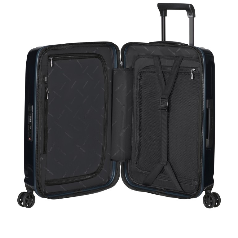 Koffer Nuon Spinner 55 erweiterbar Metallic Dark Blue, Farbe: blau/petrol, Marke: Samsonite, EAN: 5400520078308, Abmessungen in cm: 40x55x20, Bild 9 von 18