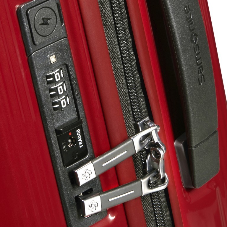 Koffer Nuon Spinner 55 erweiterbar Metallic Red, Farbe: rot/weinrot, Marke: Samsonite, EAN: 5400520095619, Abmessungen in cm: 40x55x20, Bild 16 von 18