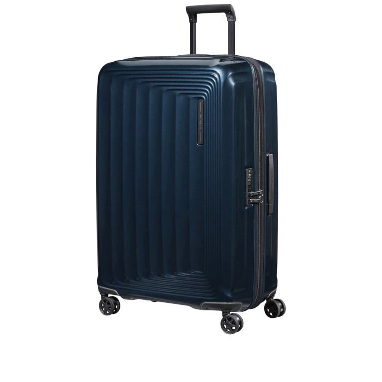 Koffer Nuon Spinner 75 erweiterbar Metallic Dark Blue, Farbe: blau/petrol, Marke: Samsonite, EAN: 5400520078346, Abmessungen in cm: 49x75x30, Bild 2 von 18
