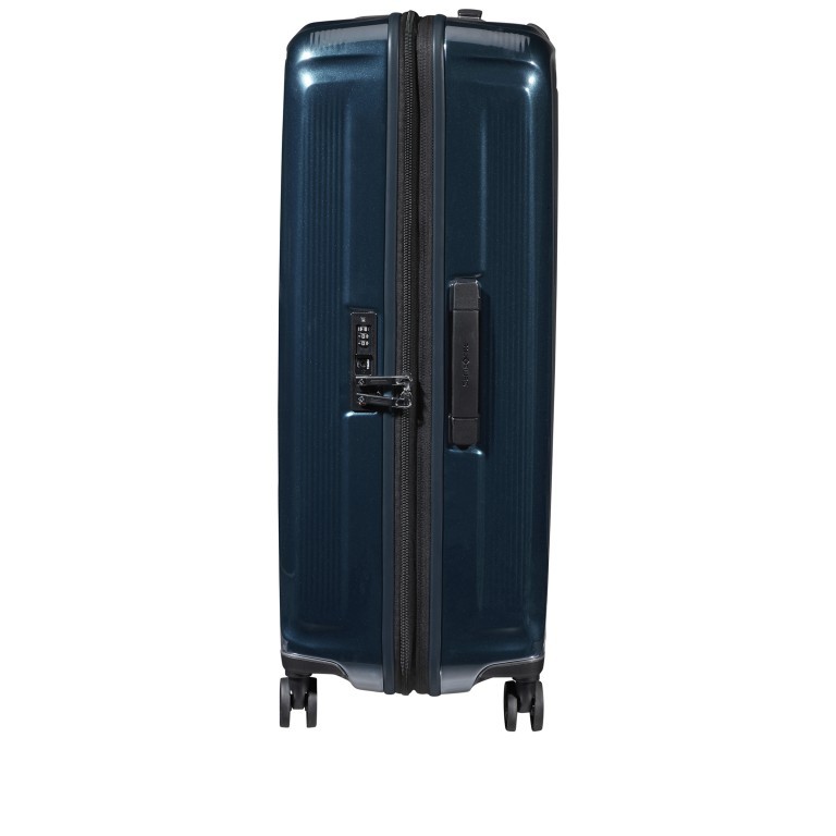 Koffer Nuon Spinner 75 erweiterbar Metallic Dark Blue, Farbe: blau/petrol, Marke: Samsonite, EAN: 5400520078346, Abmessungen in cm: 49x75x30, Bild 3 von 18