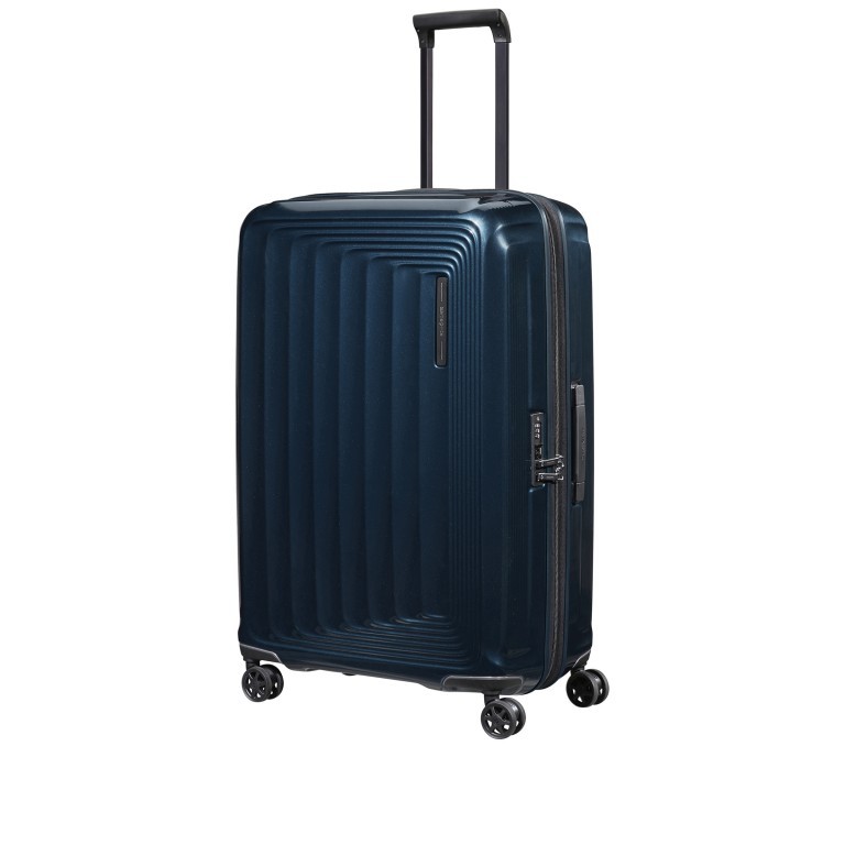Koffer Nuon Spinner 75 erweiterbar Metallic Dark Blue, Farbe: blau/petrol, Marke: Samsonite, EAN: 5400520078346, Abmessungen in cm: 49x75x30, Bild 7 von 18