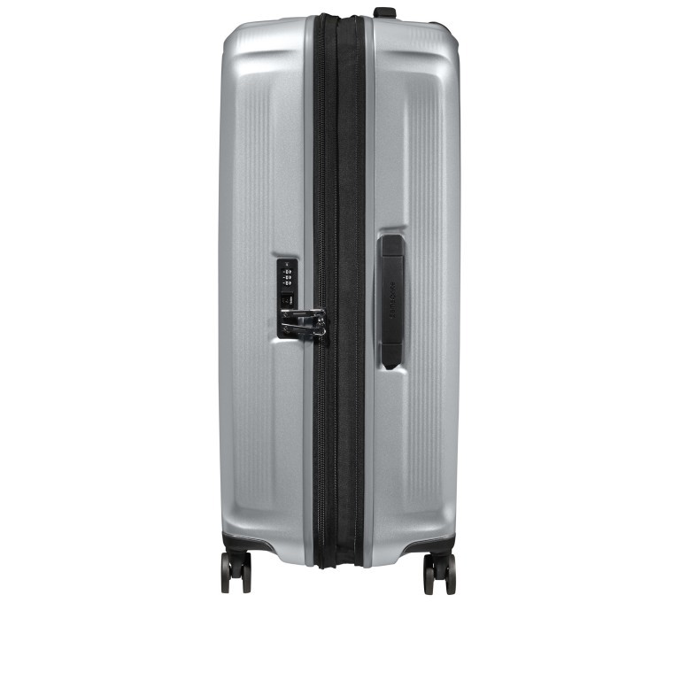 Koffer Nuon Spinner 75 erweiterbar Matt Silver, Farbe: grau, Marke: Samsonite, EAN: 5400520095664, Abmessungen in cm: 49x75x30, Bild 4 von 18