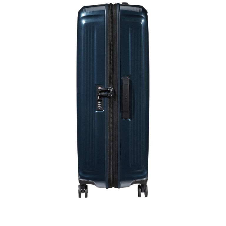 Koffer Nuon Spinner 81 erweiterbar Metallic Dark Blue, Farbe: blau/petrol, Marke: Samsonite, EAN: 5400520078360, Abmessungen in cm: 53x81x31, Bild 3 von 17