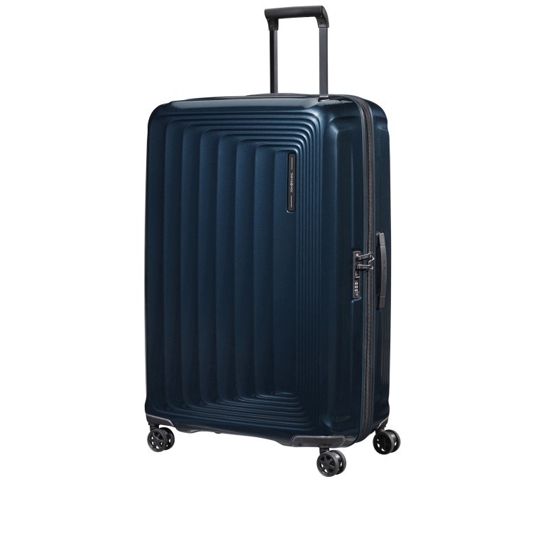 Koffer Nuon Spinner 81 erweiterbar Metallic Dark Blue, Farbe: blau/petrol, Marke: Samsonite, EAN: 5400520078360, Abmessungen in cm: 53x81x31, Bild 7 von 17