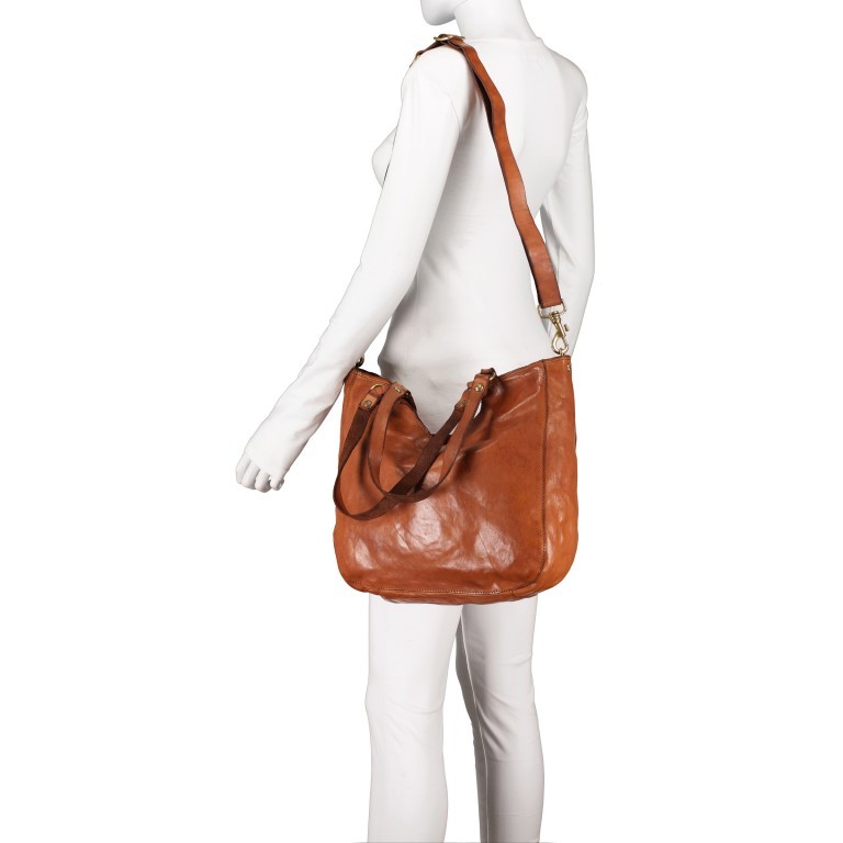 Shopper Edera Cognac, Farbe: cognac, Marke: Campomaggi, EAN: 8054302883115, Abmessungen in cm: 38x34x12, Bild 5 von 6