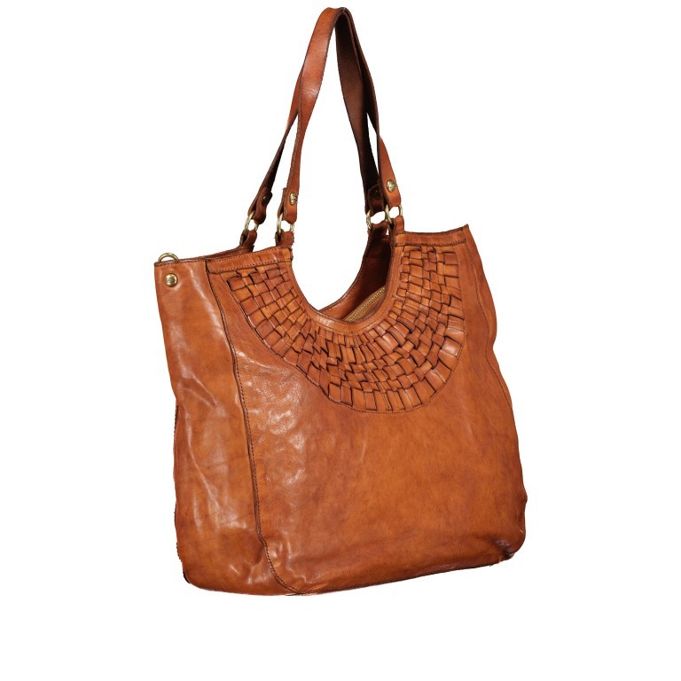 Shopper Edera Cognac, Farbe: cognac, Marke: Campomaggi, EAN: 8054302855143, Abmessungen in cm: 38x34x12, Bild 2 von 7