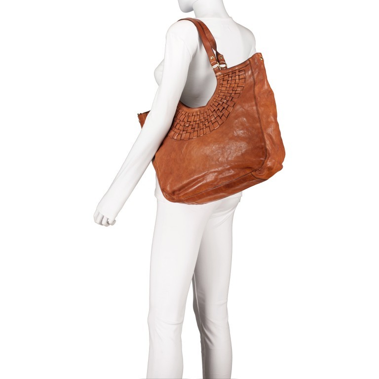 Shopper Edera Cognac, Farbe: cognac, Marke: Campomaggi, EAN: 8054302855143, Abmessungen in cm: 38x34x12, Bild 4 von 7