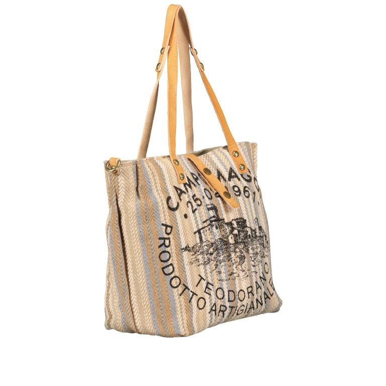 Shopper Canvas X1953 Beige, Farbe: beige, Marke: Campomaggi, EAN: 8054302853415, Abmessungen in cm: 29x33x14, Bild 2 von 7