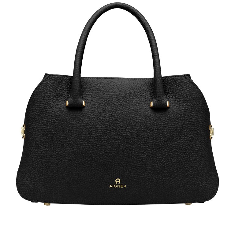 Handtasche Milano Handbag M Black, Farbe: schwarz, Marke: AIGNER, EAN: 4055539419805, Abmessungen in cm: 33x21x13, Bild 1 von 6