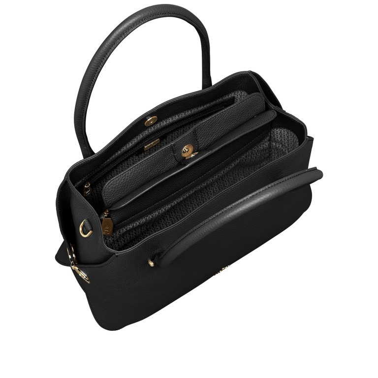 Handtasche Milano Handbag L Black, Farbe: schwarz, Marke: AIGNER, EAN: 4055539418969, Abmessungen in cm: 37x24x16, Bild 7 von 7