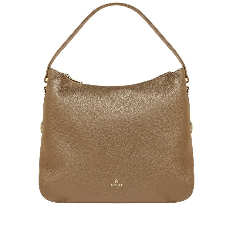 Beuteltasche Milano Hobo M 136-005 Cardboard Beige, Farbe: beige, Marke: AIGNER, EAN: 4055539419775, Abmessungen in cm: 35x30x11.5, Bild 1 von 7