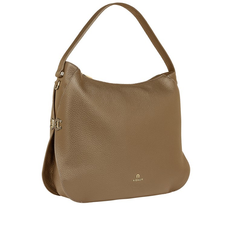 Beuteltasche Milano Hobo M 136-005 Cardboard Beige, Farbe: beige, Marke: AIGNER, EAN: 4055539419775, Abmessungen in cm: 35x30x11.5, Bild 2 von 7