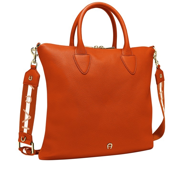 Handtasche Zita Shopper M Marigold Orange, Farbe: orange, Marke: AIGNER, EAN: 4055539419324, Abmessungen in cm: 36x34x7, Bild 2 von 6