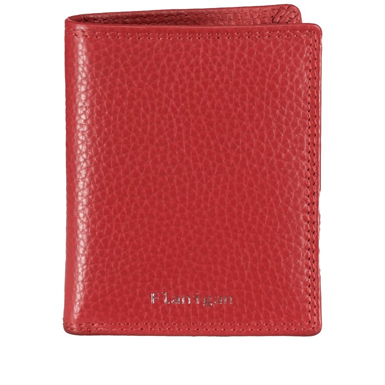 Geldbörse Como 066 mit RFID-Schutz Rot, Farbe: rot/weinrot, Marke: Flanigan, EAN: 4035486099855, Abmessungen in cm: 9x11x2.5, Bild 1 von 4